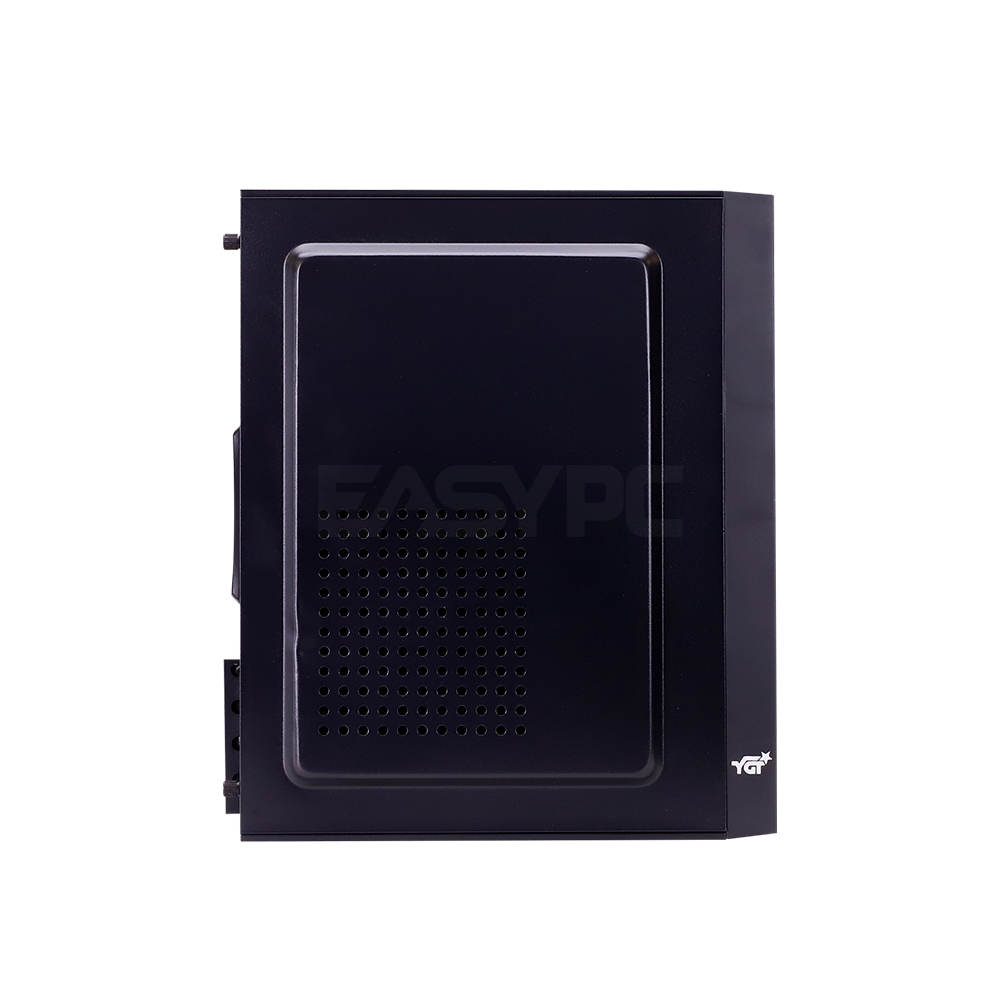YGT Mars 7 Micro ATX PC Case with PSU Black-b