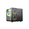 YGT V300 MAtx Tempered Glass Gaming PC Case Black-a