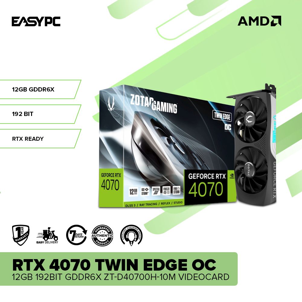 Zotac GeForce RTX™ 4070 Twin Edge OC 12GB GPU – EasyPC