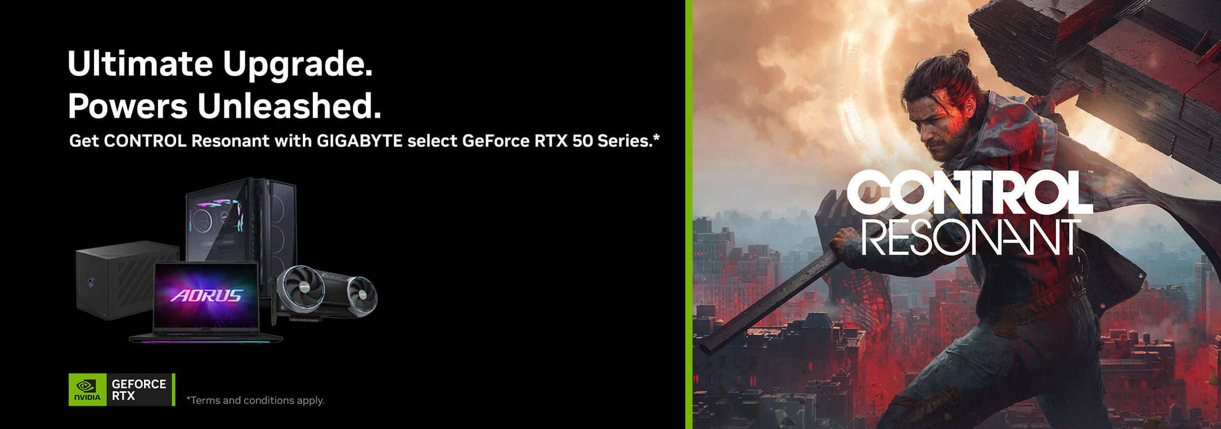 GIGABYTE campaign key visual, desktop
