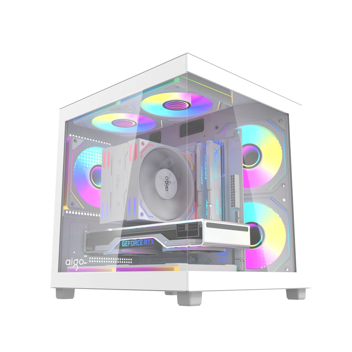 Aigo Apollo A275 Panoramic Glass Micro ATX Gaming PC Case – EasyPC