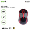 A4Tech G3280N, 1200 DPI, Power Saving, Silen Clicks, 16-in-One gestures, Auto Power Saving, Wireless Optical Mouse Red