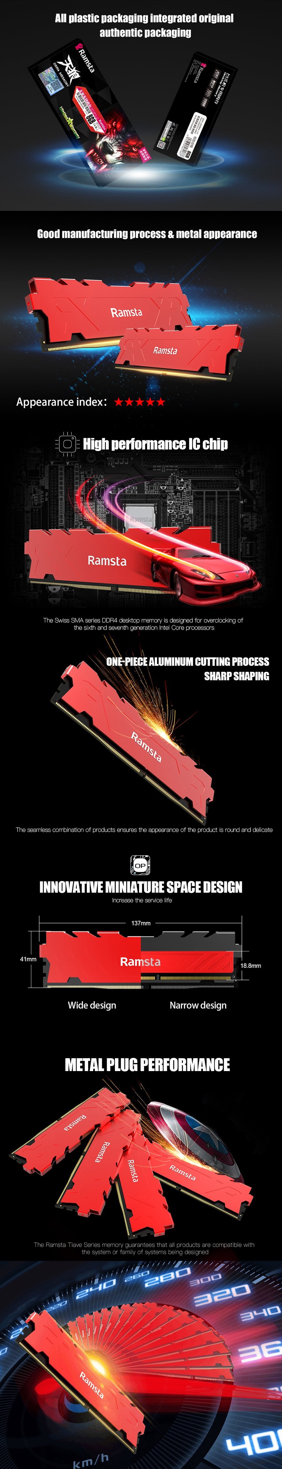 Ramsta DDR4 8GB 2666MHz Desktop RAM | CyberDeals -Ramsta R900 M.2 512GB ...