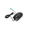 A4Tech OP-720,4 Way Scrolling, Adjustable Weight and DPI, Ergonomic, Grip and Programmable Buttons, Ps2 Mouse Black