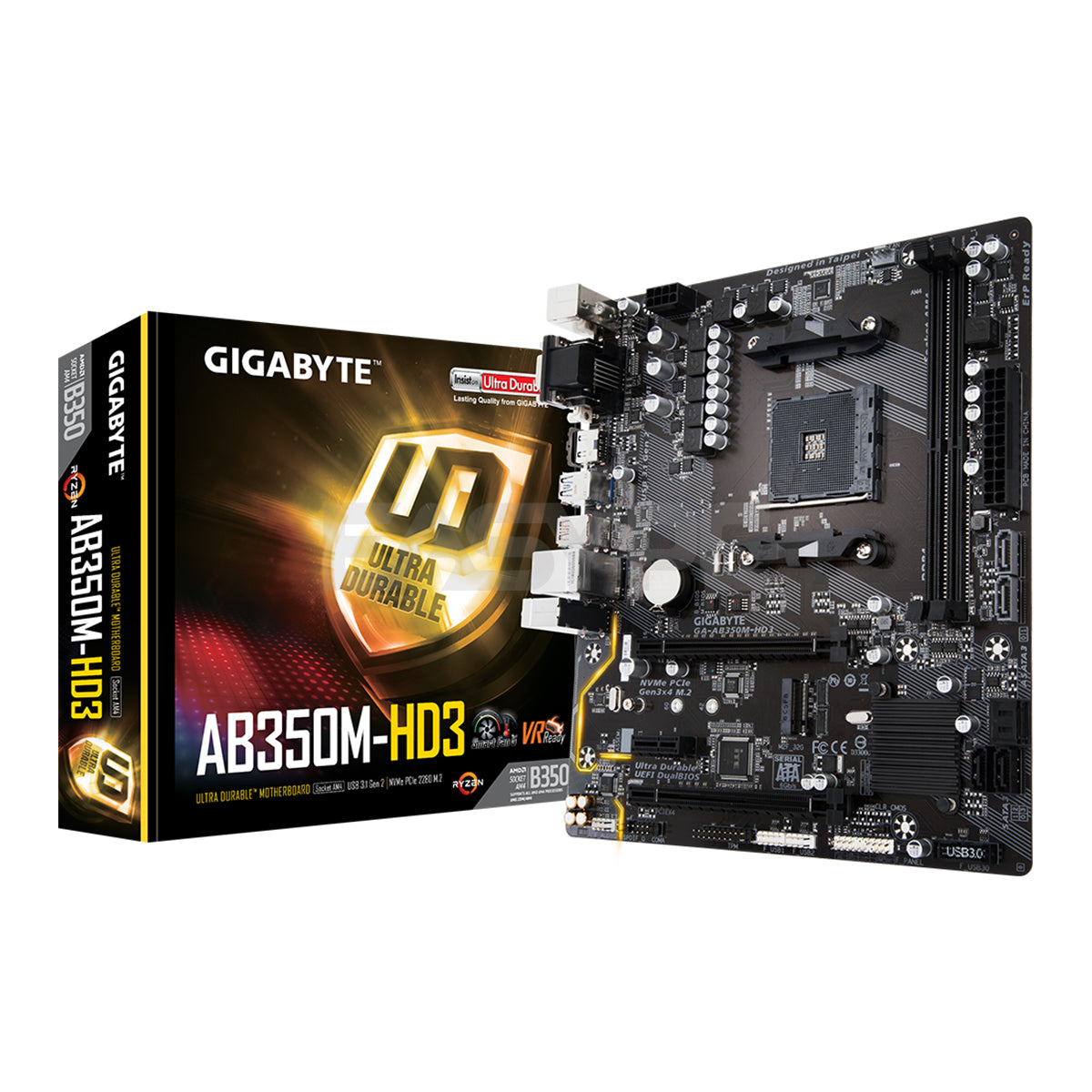 Gigabyte AB350M-HD3 Socket Am4 Ddr4 Motherboard – EasyPC