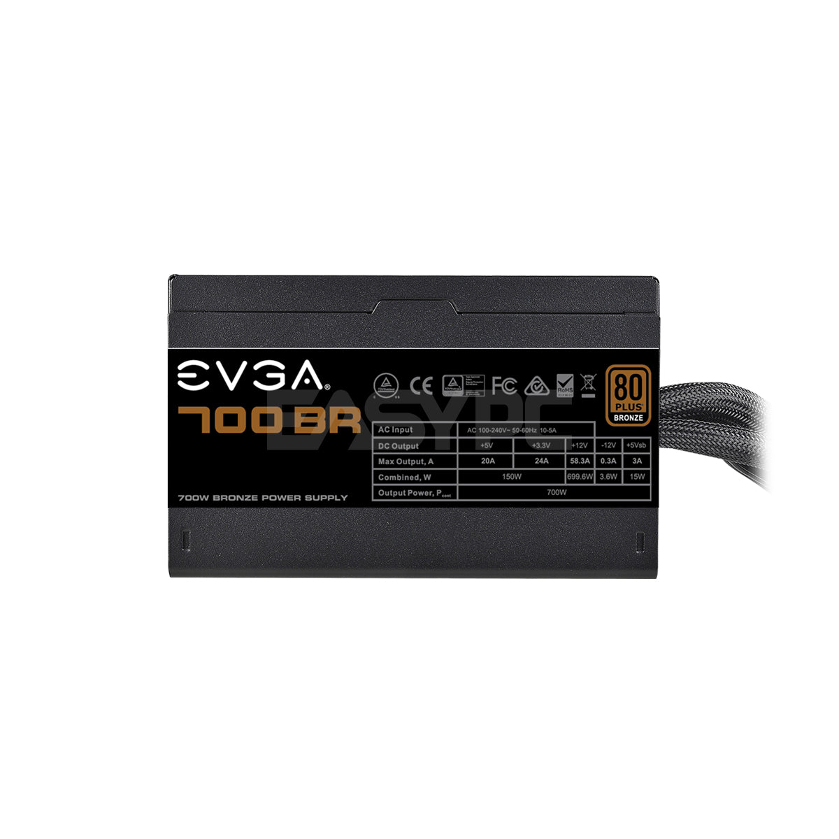EVGA 700BR 700watts 80 Plus Bronze Power Supply
