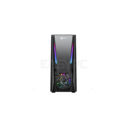 GStorm Hotwheel Mid Tower 7 slot PCI, 5 Pcs Fan Slot Tempered Glass Mid Tower ATX PC Gaming Case Black