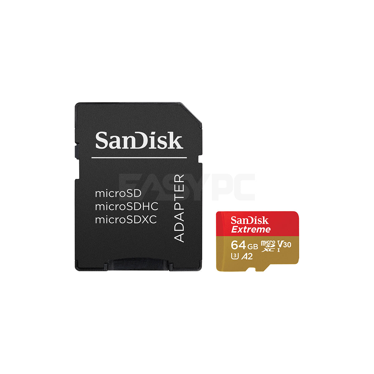 SanDisk 64GB Extreme microSDXC UHS-I/U3 A2 Memory Card with Adapter, Speed  Up to 160MB/s (SDSQXA2-064G-GN6MA) 