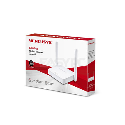 Mercusys MW301R 300mbps wireless transmission rate is ideal for basic work, Two 5dBi antennas provides broad wireless coverage Router Network Device