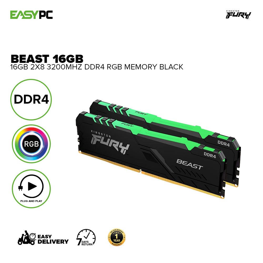 Fury Beast 16gb Kingston Hyperx Fury Dimensions Kingston Fury