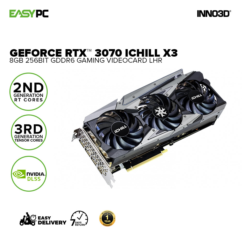 Inno3d NVIDIA® GeForce RTX™ 3070 iChill X3 OC RGB C30703-08D6X