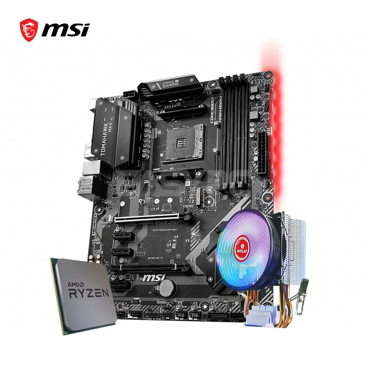 MSI B450 GAMINGPLUSMAX + Ryzen5 2600セット AMD Ryzen 5 2600/MSI B450 Tomahawk Max/Gaming Bundle – EasyPC