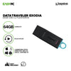 Kingston DataTraveler Exodia 32GB, 64GB and 128GB, Quick and convenient lightweight storage solution Plug and Play Usb 3.2 Flashdrive