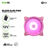 G Storm Blaze Slim 120mm Chassis Fan Rainbow, Pink, White and Neo Mint CPU Computer Case Cooling Fan