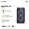 JBL PartyBox 100 RGB lights patterns12 hours maximum operation Rechargeable battery Bluetooth ready Speaker