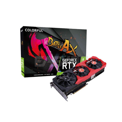 Colorful Rtx 3070 NB LHR-V 8gb 256bit GDdr6 three-fan arrangement with blades that use intelligent start-stop technology Gaming Videocard LHR