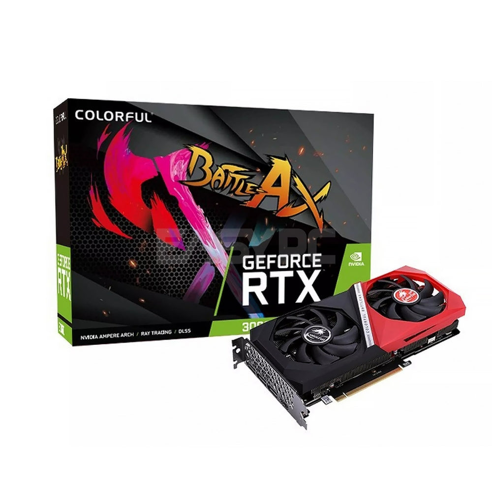 Colorful NVIDIA® GeForce RTX™ 3060 Battle-AX NB DUO 12G V2 L-V 12gb 192bit GDdr6 Gaming Videocard LHR