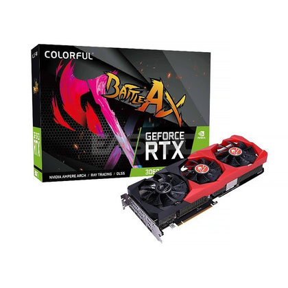 Colorful GeForce RTX 3060 Ti Battle-AX NB V2 LHR-V 8gb 256bit GDdr6, with NVIDIA DLSS, NVIDIA G-SYNC Gaming Videocard
