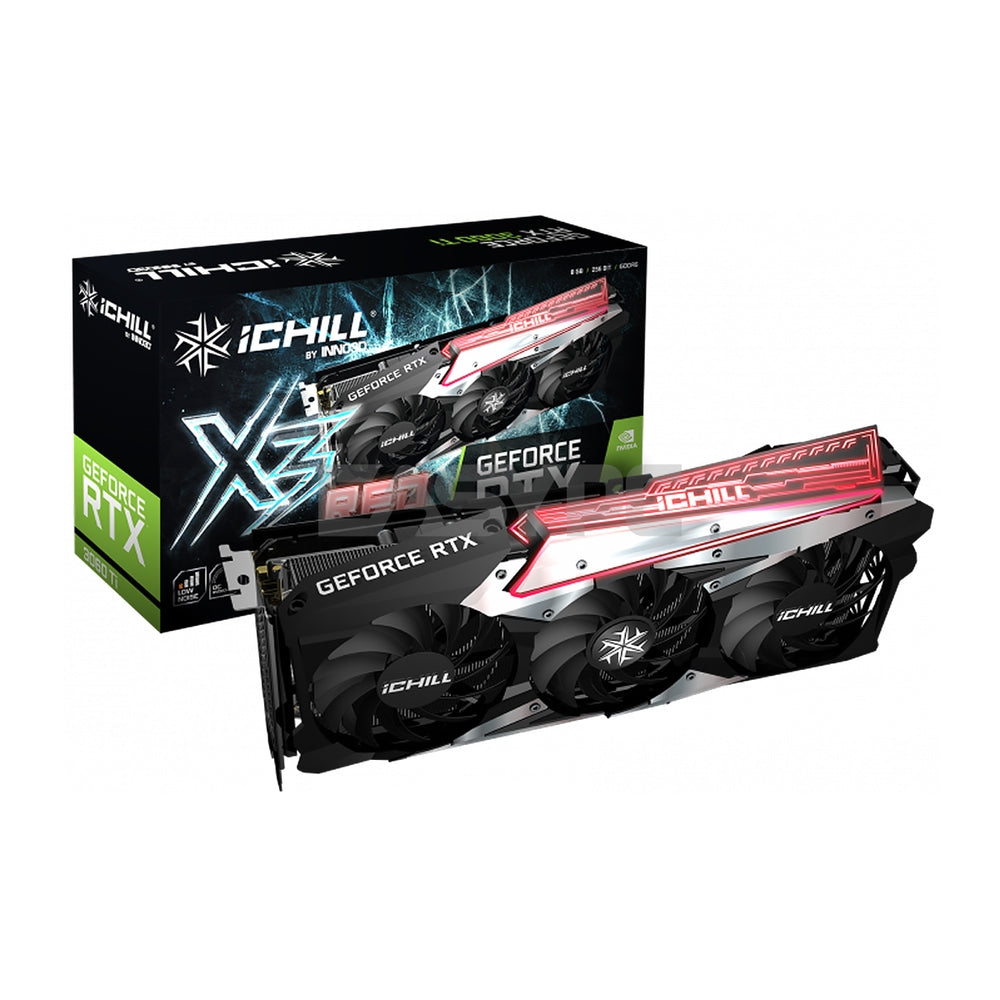 Inno3d NVIDIA® GeForce RTX™ 3060Ti iChill X3 8gb 256bit GDdr6 Gaming V –  EasyPC