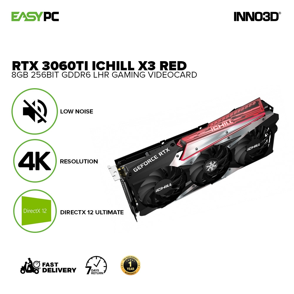iCHILL GeForce RTX 3060Ti 8GB Inno3d NVIDIA® GeForce RTX™ 3060Ti