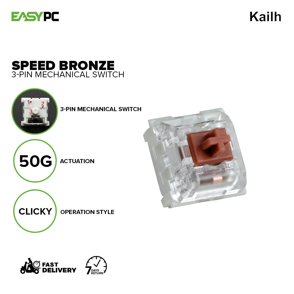 KAILH BOX WHITE 5-PIN | SPEED BRONZE 3-PIN Mechanical Switches