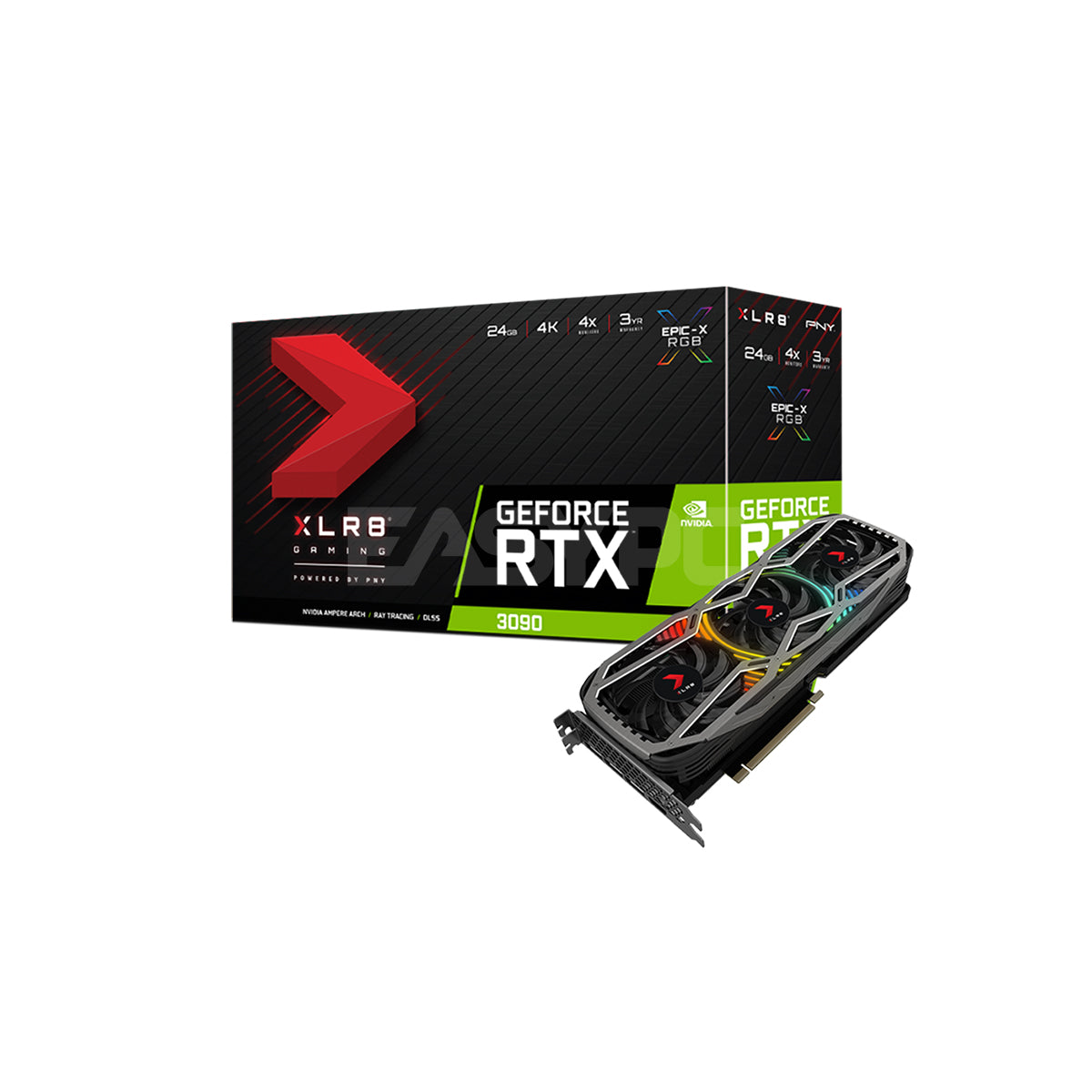 PNY NVIDIA® GeForce RTX™ 3090 XLR8 Epic-X Gaming Videocard 24gb