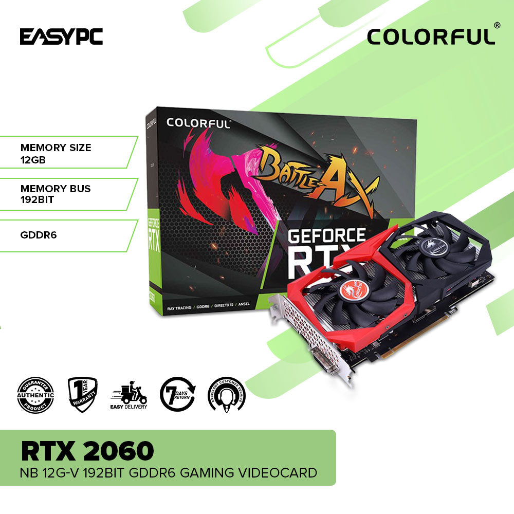 Colorful Rtx 2060 NB-V 6gb / 12gb 192bit GDdr6 Gaming Videocard