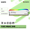 Kingston Fury Beast 8GB 1x8 3200MT/s DDR4 Memory RGB White Special Edition