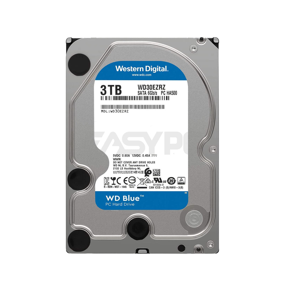 送料無料】☆ 3TB ☆ Western Digital Blue 【使用時間:147h 