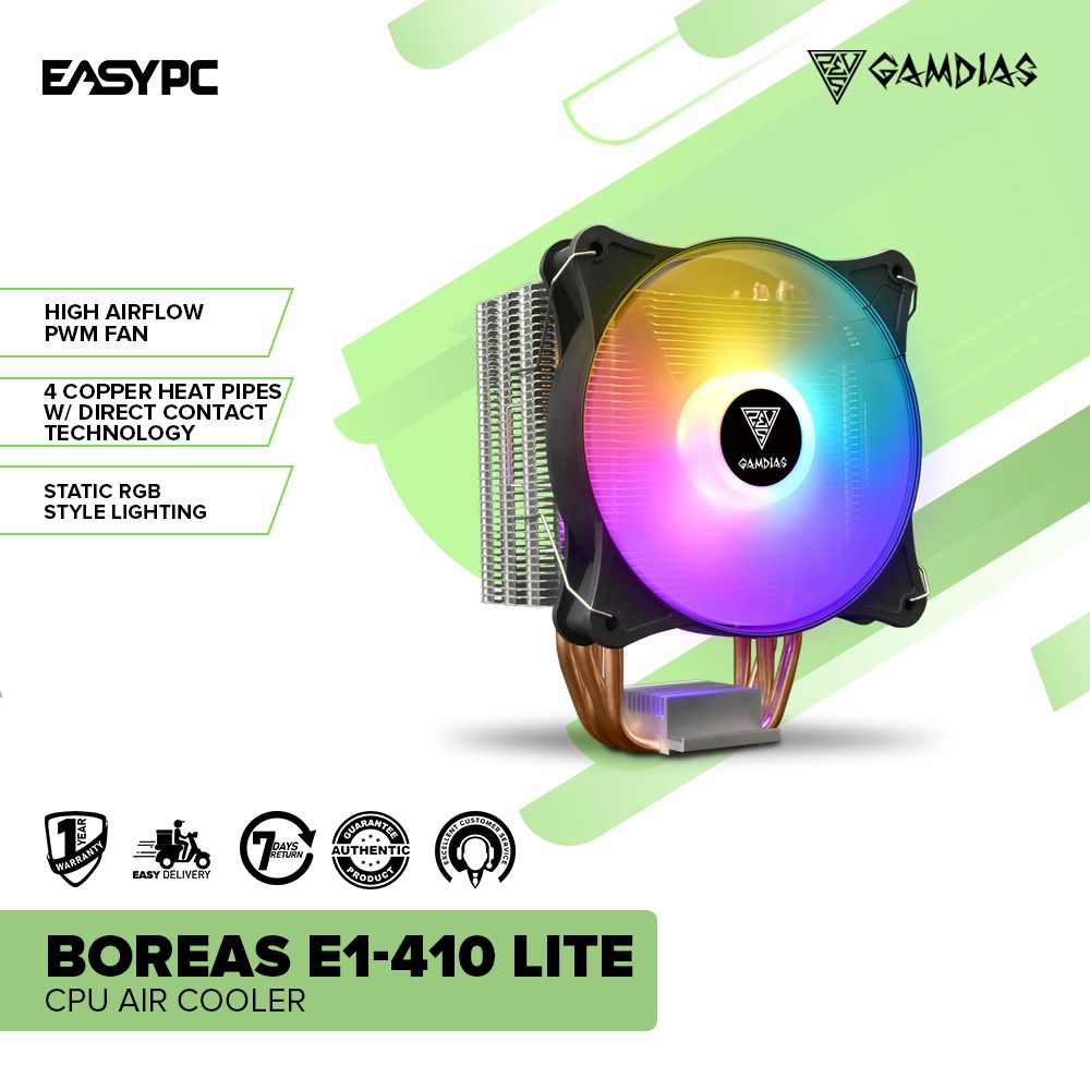 Gamdias Boreas E1-410 Lite CPU Air Cooler – EasyPC