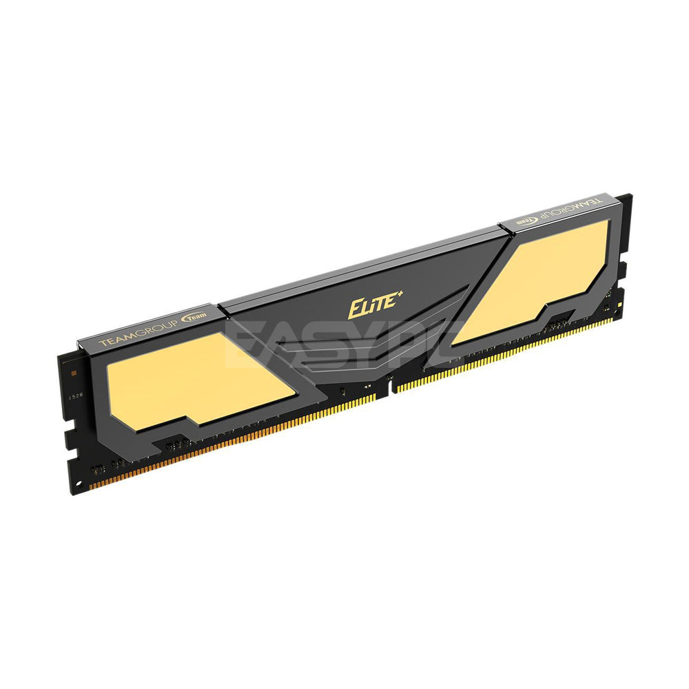 Team Elite Plus 8gb 1x8 Memory 2400mhz Ddr4 Black Gold – EasyPC