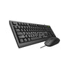 Rapoo X120 Pro 1000 DPI tracking engine Enjoy responsive and smooth cursor control with 1000 DPI optical tracking engine Keyboard and Mouse Usb Black