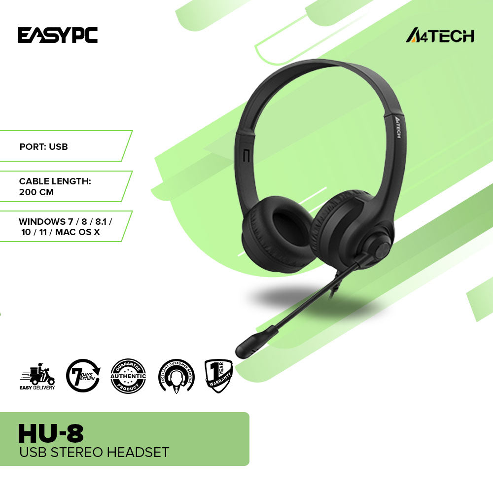 A4Tech HU-8 USB Stereo Headset