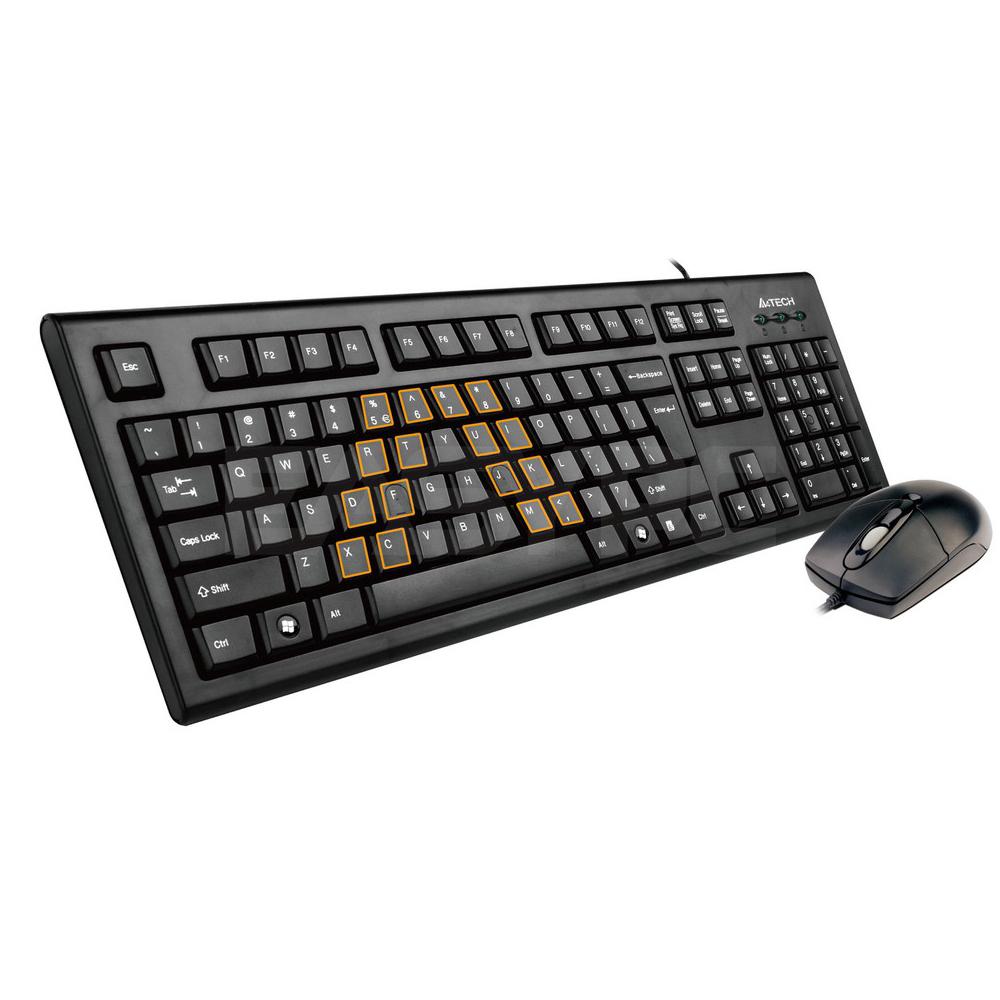 A4Tech KRS-8572 Usb Keyboard and Mouse Black – EasyPC