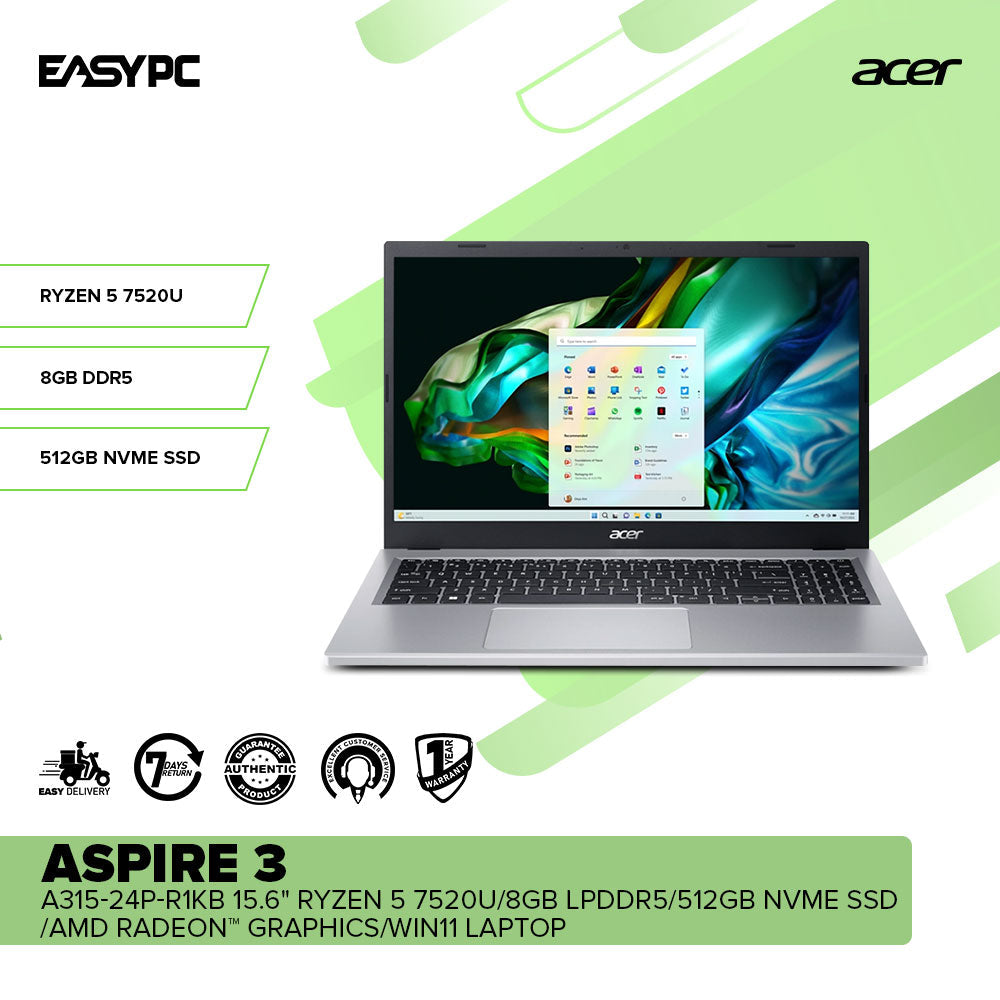 Acer Aspire Ryzen 3500u Onboard Graphics ACER ASPIRE A315-24P-R1KB