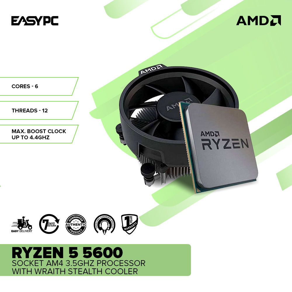 AMD Ryzen 5600 6-Core Gaming Processor AM4 Socket Best CPU