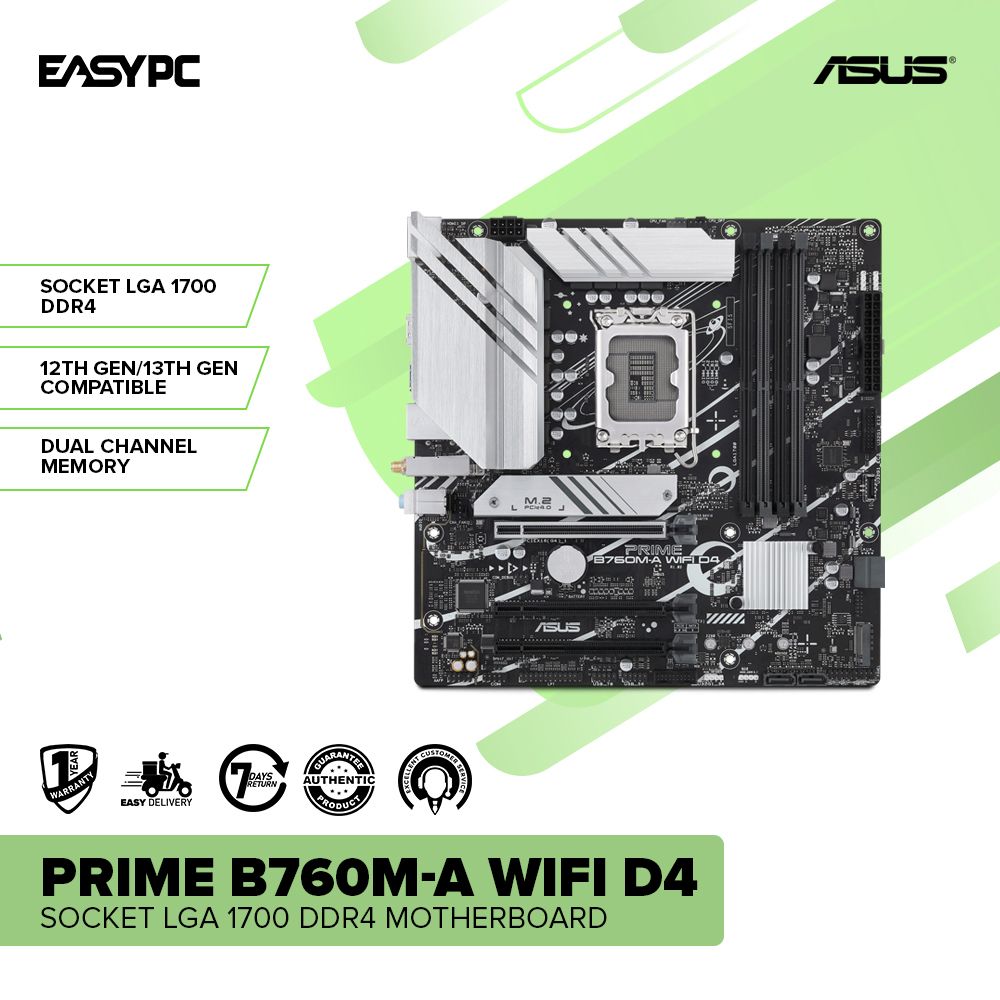 ASUS Prime B760M-A WIFI D4 Socket LGA 1700 Ddr4 Motherboard