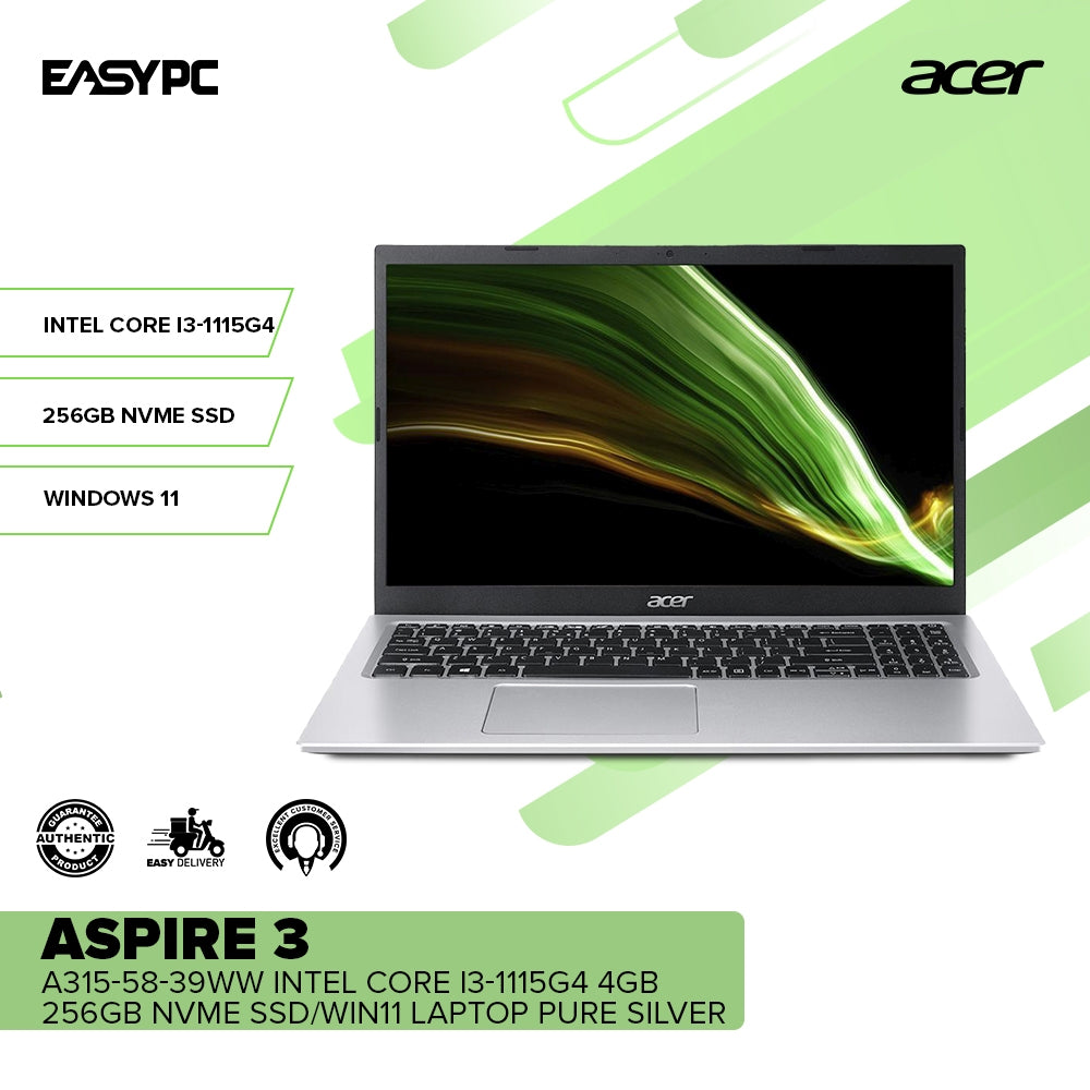 Acer Aspire 3 A315-58-39WW Intel Core i3-1115G4 4GB