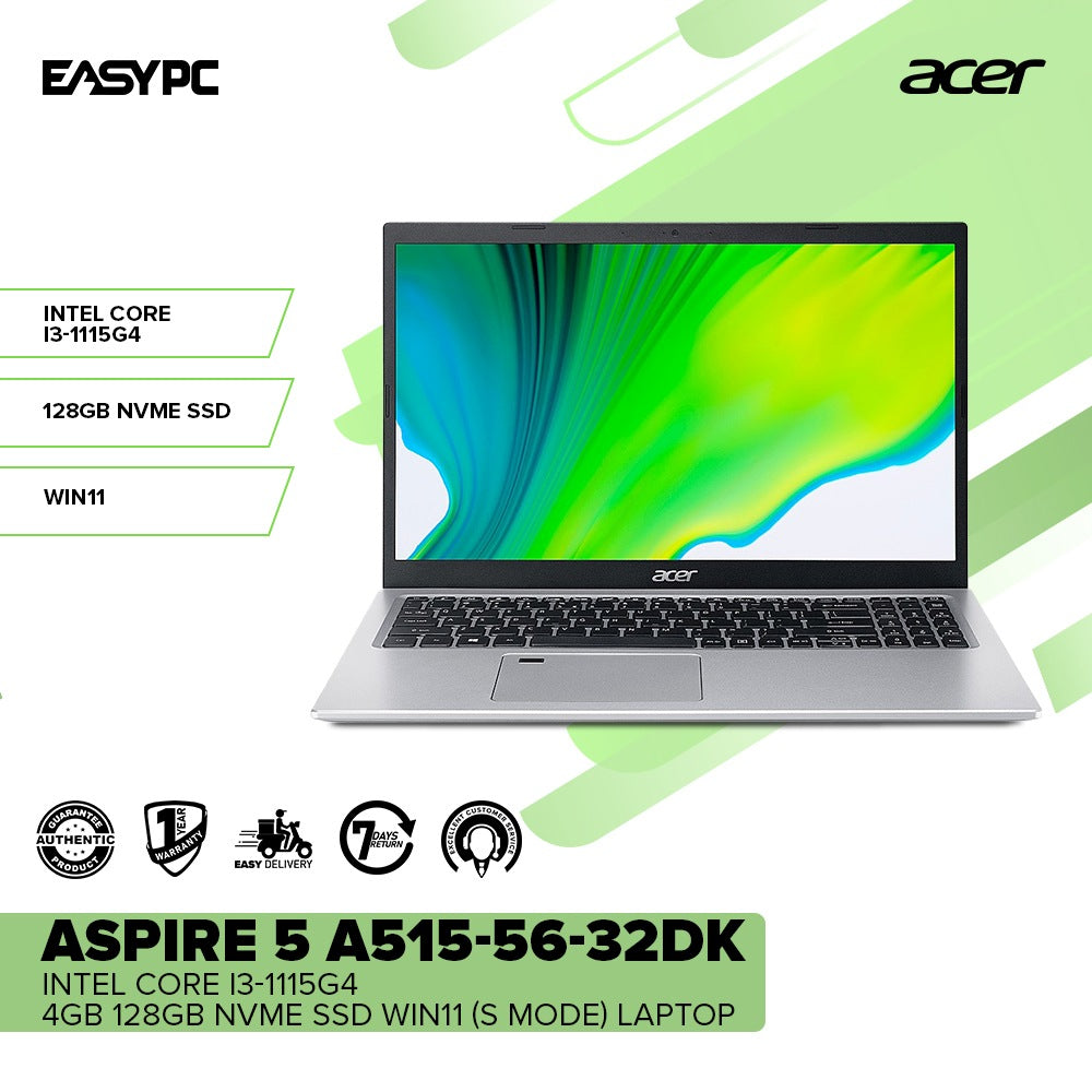 Acer Aspire A515-56-32DK i3-1115G4/4GB/128GB NVMe SSD/Win11(S
