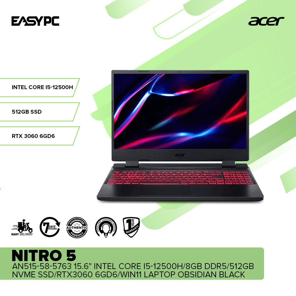 rtx 3060 the source acer nitro Acer Nitro AN515-58-5763 Intel Core i5-12500H Win11 Laptop