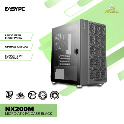 Antec NX200M Micro-ATX Black Gaming PC Case