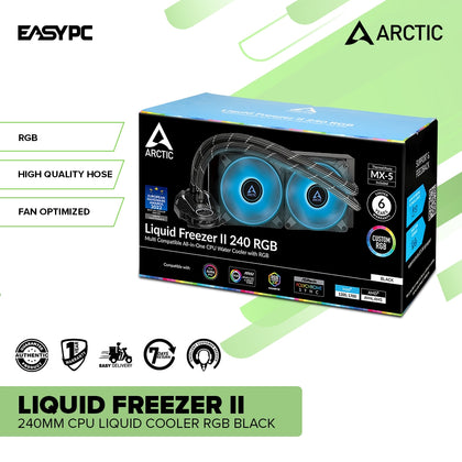 Arctic Liquid Freezer II 240mm CPU Liquid Cooler RGB Black