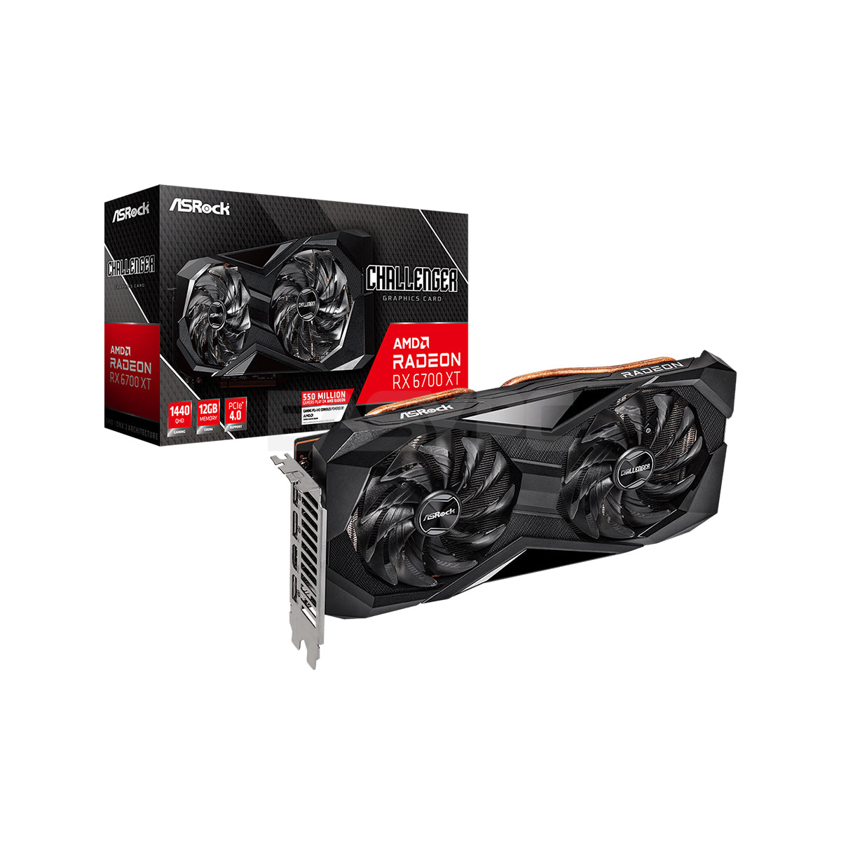 Asrock Rx 6700xt Challenger D 12gb 192bit GDdr6 Gaming Videocard