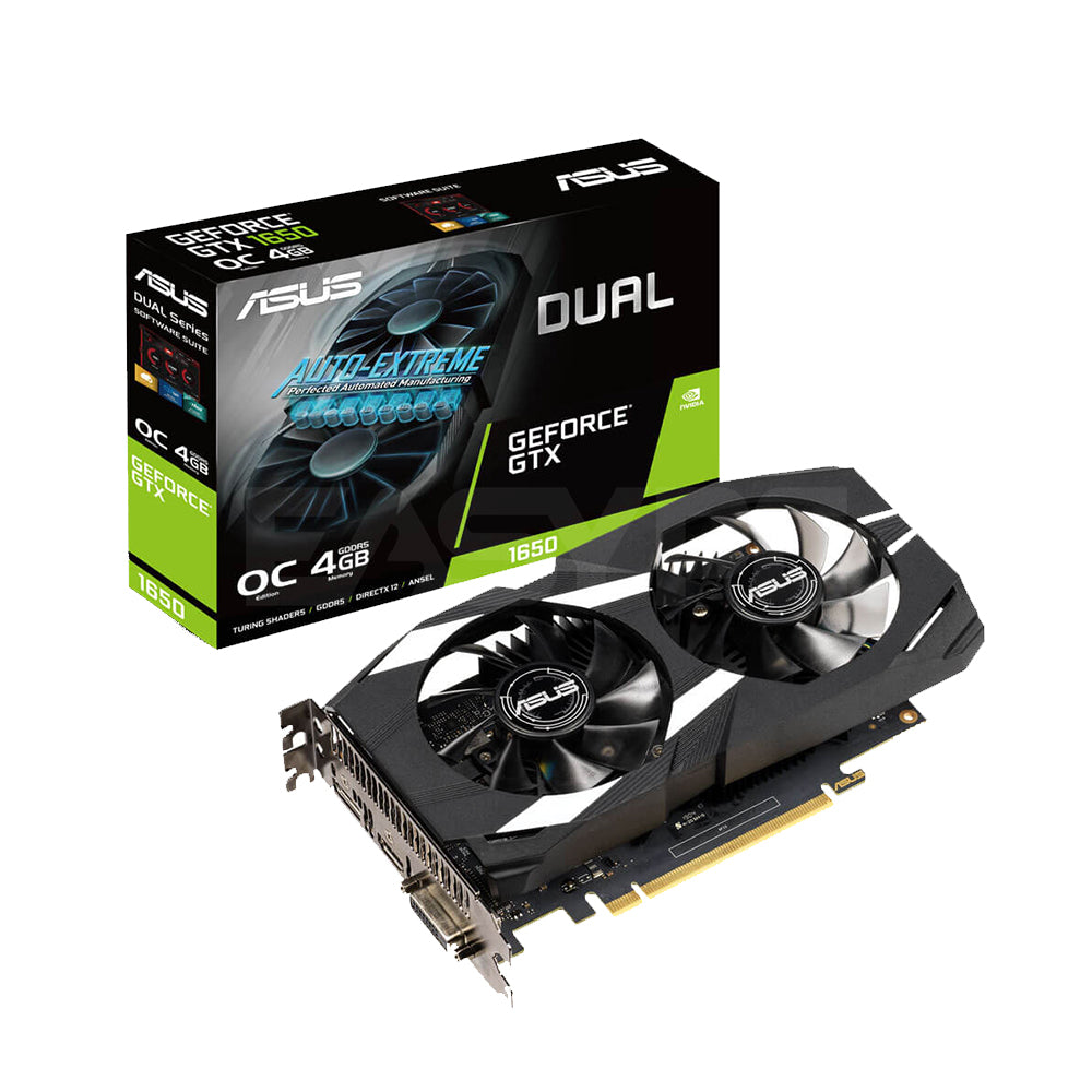 Asus Dual NVIDIA® GeForce GTX™ 1650 OC DUAL-GTX1650-O4GD6-P 4GB 128bit GDDR6 Videocard