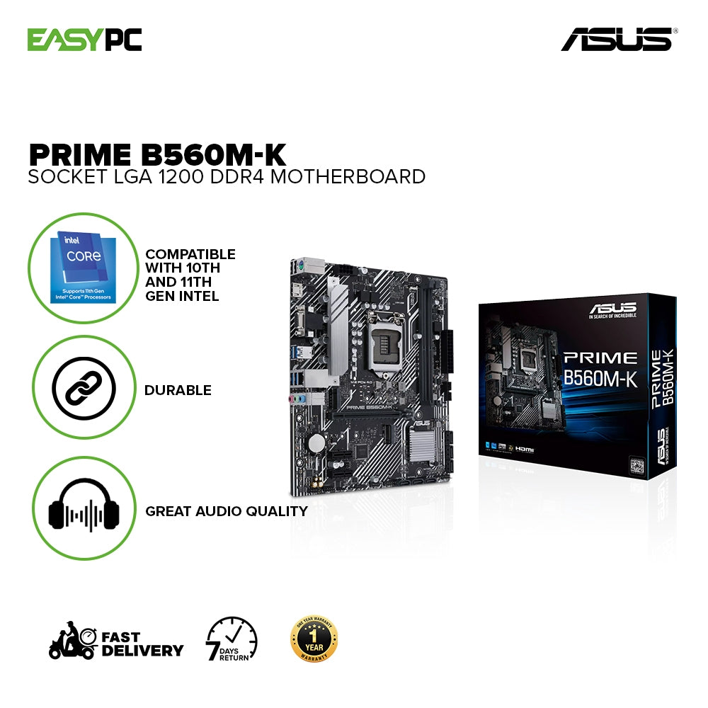 Asus Prime H510M-K Intel H470 LGA1200 M-ATX Motherboard, 06/24/2024