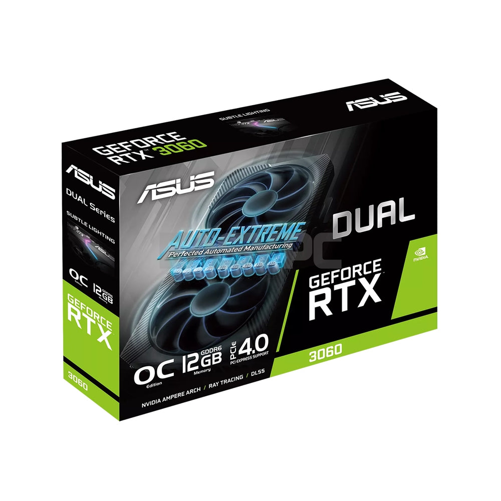 Asus NVIDIAÂ® GeForce RTXÂ™ 3060 Dual V2 OC 12gb 192bit GDdr6 Gaming  Videocard LHR