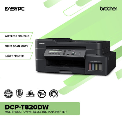Brother DCP-T820DW Multi-Function Wireless Ink Tank Printer