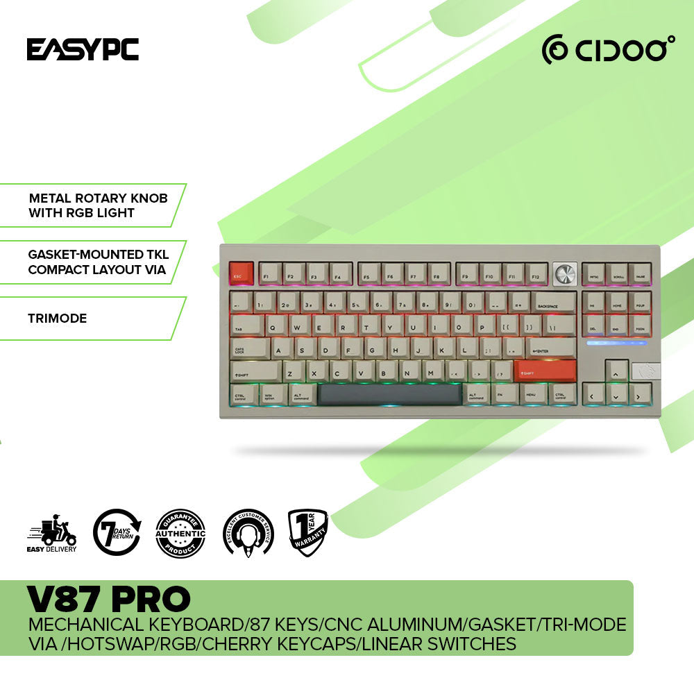 CIDOO V87 PRO Mechanical Keyboard-a