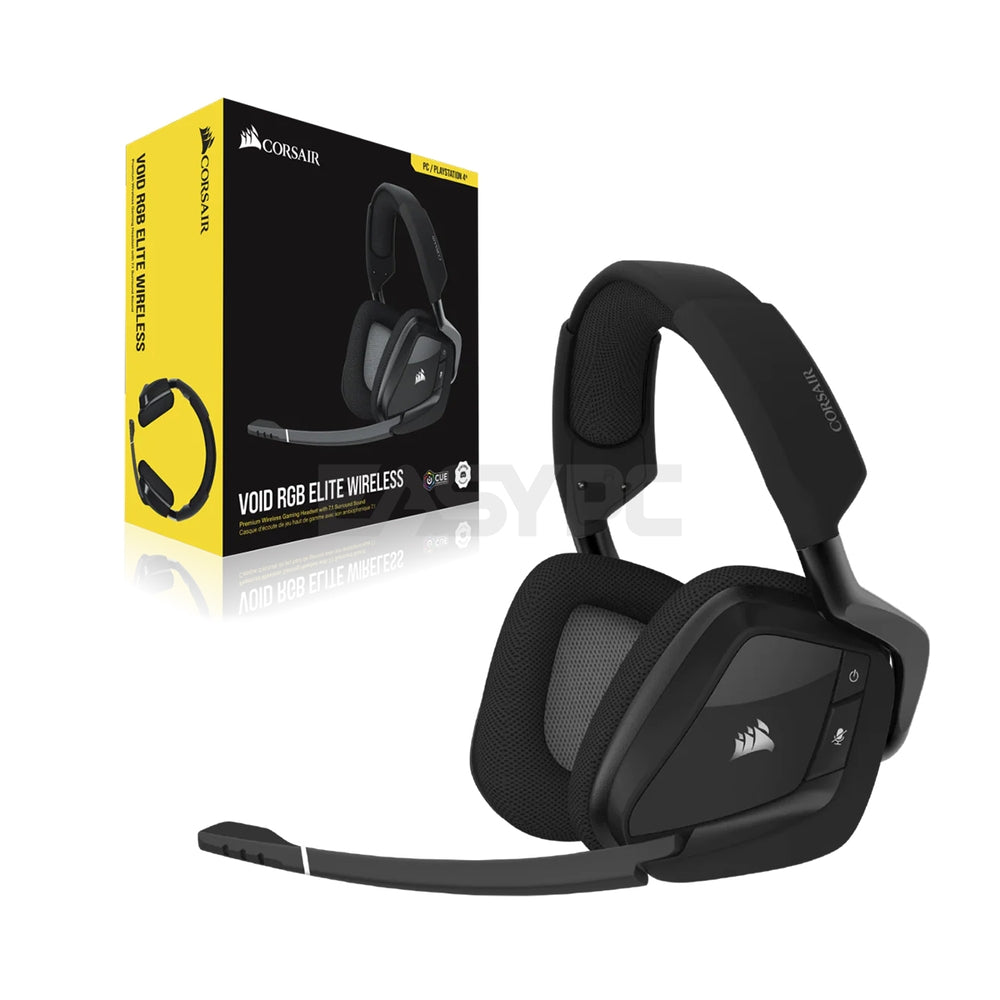 Corsair Void RGB Elite Wireless Premium Gaming Headset with 7.1 Surrou ...