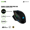 Corsair Dark Core RGB Pro and  Pro SE 18K DPI Comfortable contoured shape with two included interchangeable side grips Wireless Gaming Mouse 7UBE